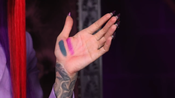 Swatches from the Blood Lust Palette (source: Jeffree Star, Youtube)